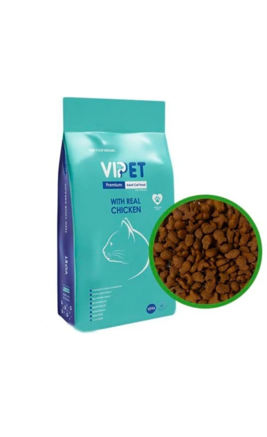 وی پت غذا خشک گربه بالغ 10 کیلویی